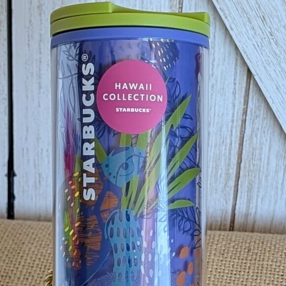 🌺 Starbucks Exclusive Hawaii Collection Sea Turtle Tropical Acrylic Tumbler - Picture 6 of 6